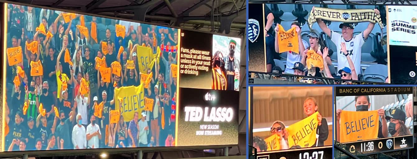 Ted Lasso Jumbotron Photos